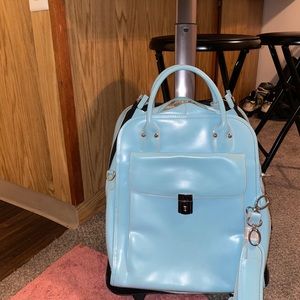 Beautiful Leather McKlien Detachable Travel Bag